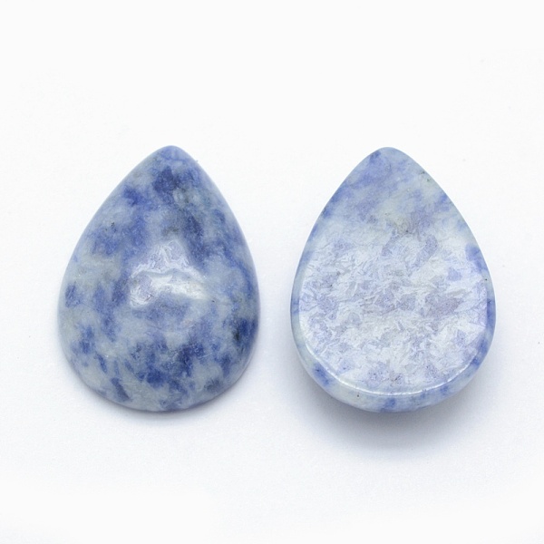 

PandaHall Natural Blue Spot Jasper Cabochons, Teardrop, 25x18x7mm Blue Spot Jasper Teardrop