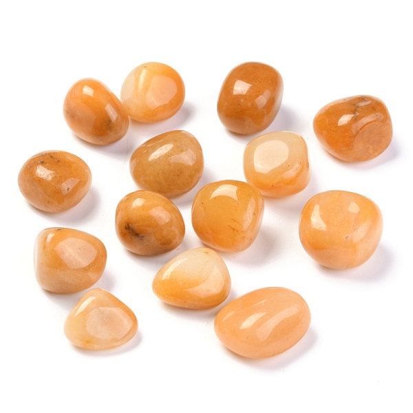 

PandaHall Natural Topaz Jade Beads, No Hole, Nuggets, Tumbled Stone, Healing Stones for 7 Chakras Balancing, Crystal Therapy, Meditation...
