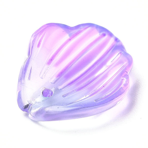 

PandaHall Transparent Glass Pendants, Pale Orchids, Orchid, 17.5x14x5mm, Hole: 1.2mm Glass Flower Purple