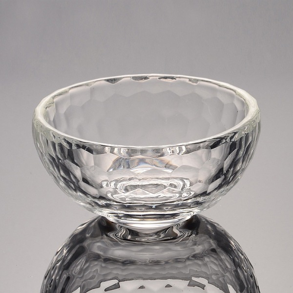 

PandaHall Faceted Bowl Glass Jewelry Displays, Clear, 79x46mm Glass Clear