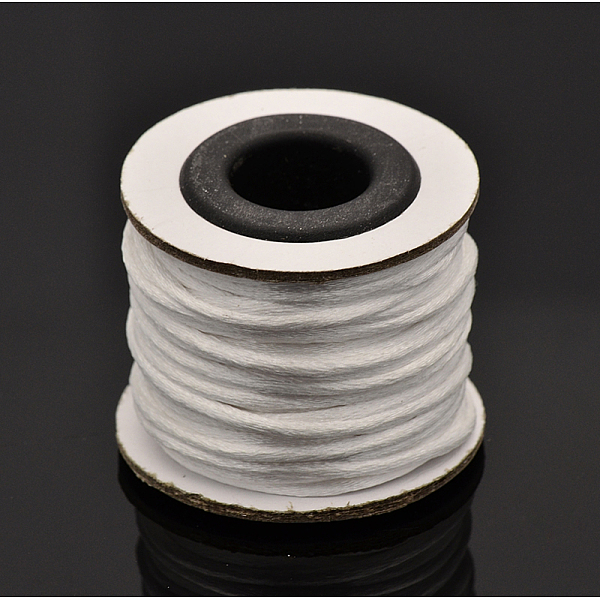 

PandaHall Macrame Rattail Chinese Knot Making Cords Round Nylon Braided String Threads, Satin Cord, Gainsboro, 2mm, about 10.93 yards..., Gray