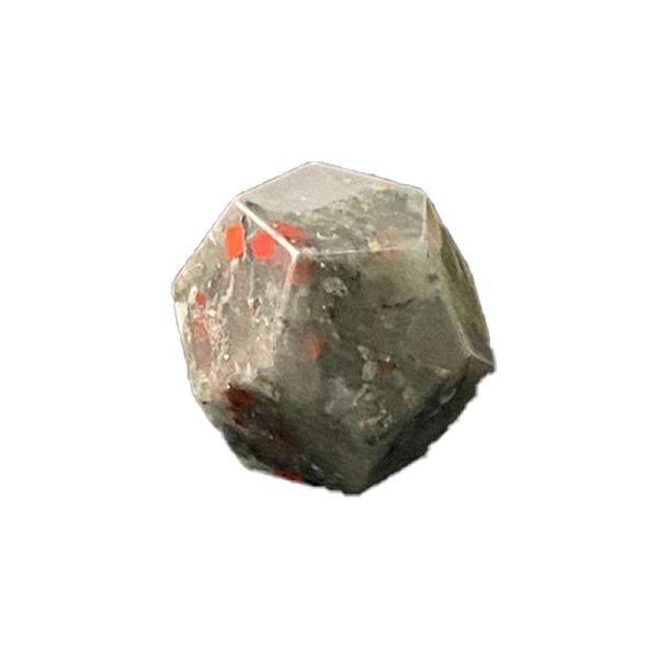 Natural Bloodstone Polygon Figurines Statues for Home Desk Decorations