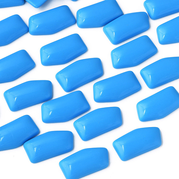 

PandaHall Opaque Acrylic Cabochons, Nuggets, Deep Sky Blue, 27x14.5x5mm, about 300pcs/500g Acrylic Nuggets