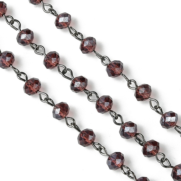 Chaînes de perles en verre manuelles pour la fabrication de bracelets et colliers