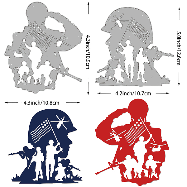 

PandaHall 2Pcs 2 Styles Carbon Steel Cutting Dies Stencils, for DIY Scrapbooking, Photo Album, Decorative Embossing, Paper Card, Matte...