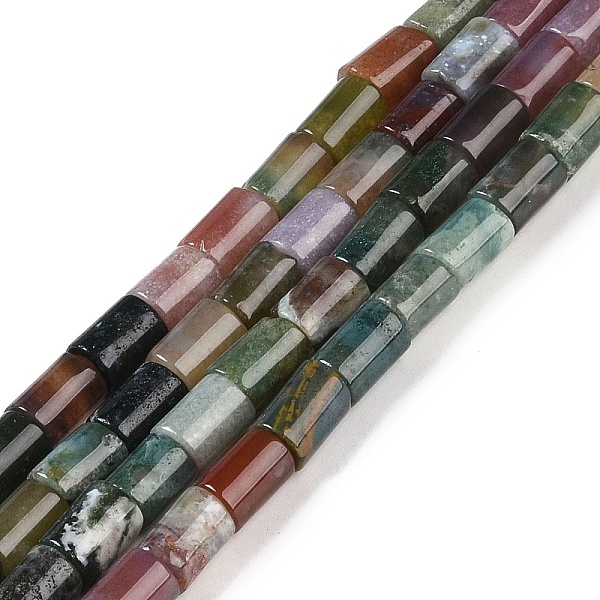 

PandaHall Natural Indian Agate Beads Strands, Column, 7.5~8.5x5~6mm, Hole: 1mm, about 45~46pcs/strand, 14.69~15.04 inch(37.3~38.2cm) Indian...