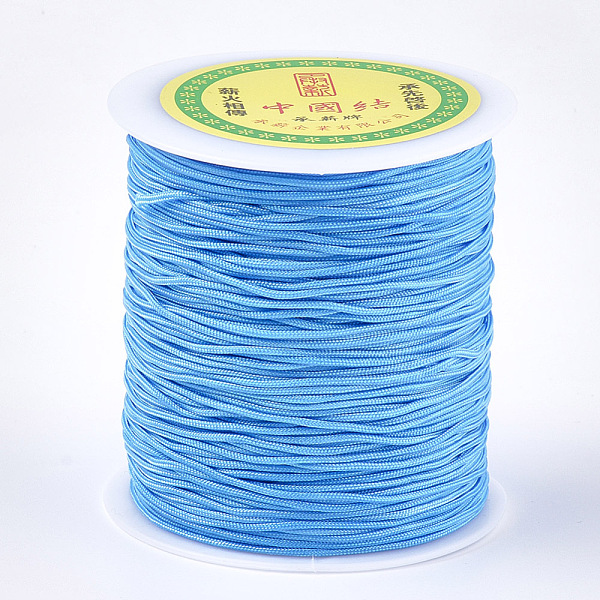 

PandaHall Nylon Thread, Cornflower Blue, 1.5mm, about 120.29 yards(110m)/roll Nylon Blue