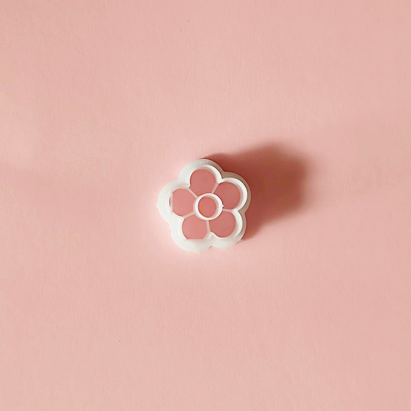 

PandaHall Plastic Plasticine Tools, Clay Cutters, Modeling Tools, WhiteSmoke, Flower, 1.9x1.9cm Plastic Flower White