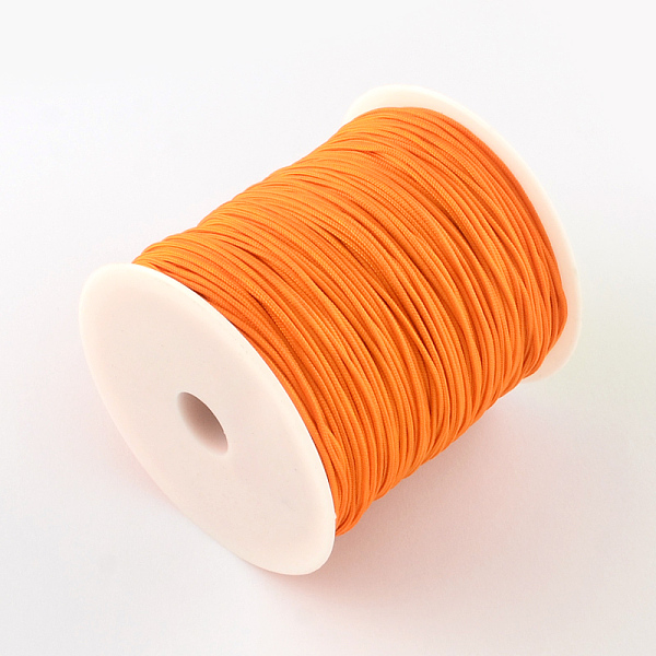 

PandaHall Nylon Thread, Dark Orange, 1mm, about 153.1 yards(140m)/roll Nylon Orange