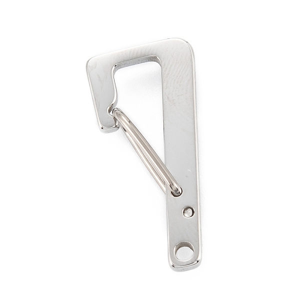 

PandaHall 304 Stainless Steel Keychain Clasp Findings, Stainless Steel Color, Num.7, 24.5x11x5mm 304 Stainless Steel Number
