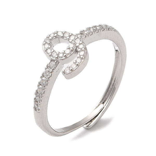 

PandaHall Rack Plating Brass Cubic Zirconia Arabic Letters Adjustable Rings for Women, Cadmium Free & Lead Free, Long-Lasting Plated..., Clear