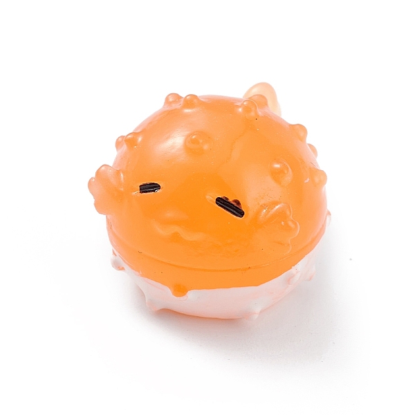 

PandaHall Luminous Resin Sea Animals Display Decoration, Glow in the Dark, Micro Landscape Fish Tank Decoration, Fish, 22x18x16mm Resin Fish..., Orange