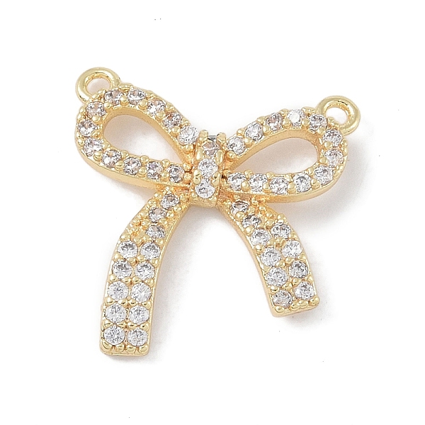 

PandaHall Brass Micro Pave Clear Cubic Zirconia Pendants, Bowknot, Golden, 19x18.5x3.5mm, Hole: 1mm Brass+Cubic Zirconia Bowknot Clear