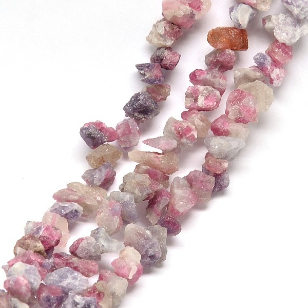 

PandaHall Natural Tourmaline Nuggets Beads Strands, 5~15x5~15mm, Hole: 1mm, 16 inch Tourmaline Nuggets