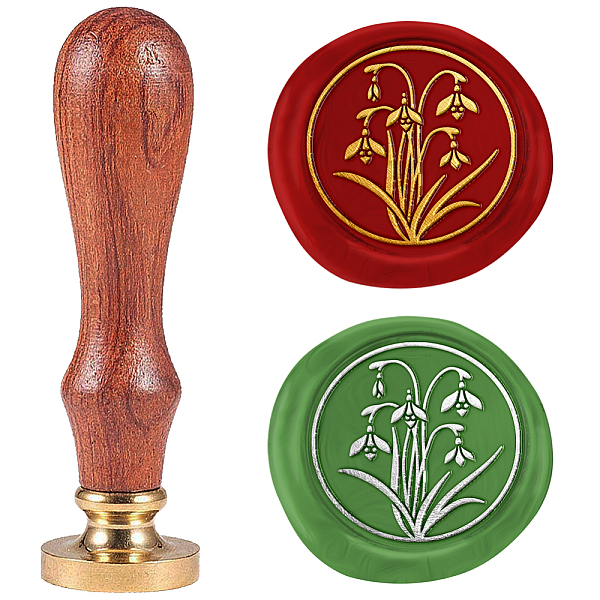 

PandaHall Wax Seal Stamp Set, Sealing Wax Stamp Solid Brass Head, Wood Handle Retro Brass Stamp Kit Removable, for Envelopes Invitations...