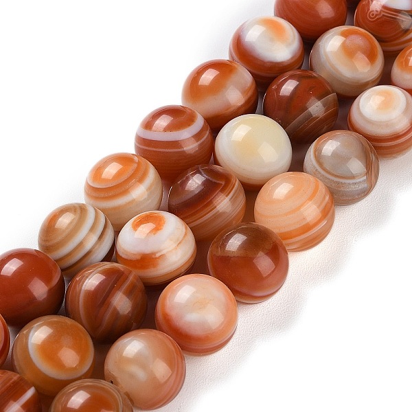 

PandaHall Natural Eye Agate Beads Strands, Striped Agate/Banded Agate Beads, Dyed & Heated, Round, 14mm, Hole: 2mm, about 29pcs/strand...
