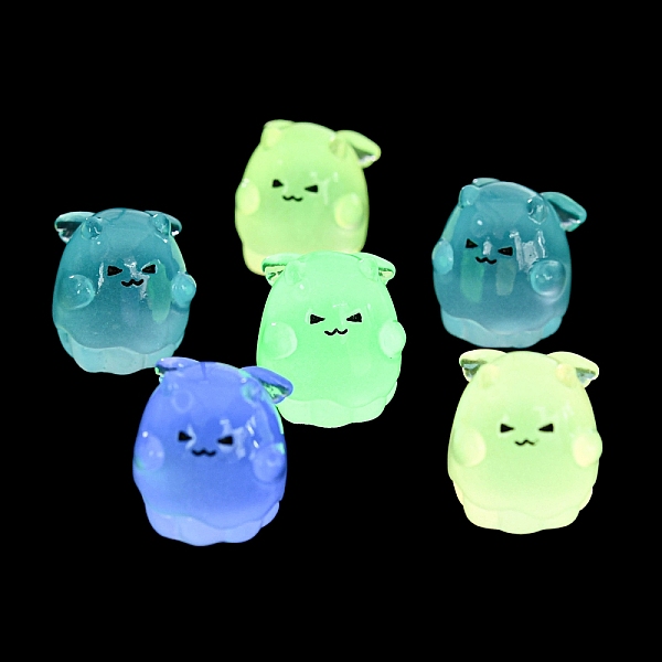 

PandaHall Halloween Luminous Resin Ghost with Wing Display Decoration, Micro Landscape Decorations, Glow in the Dark, Mixed Color..., Multicolor