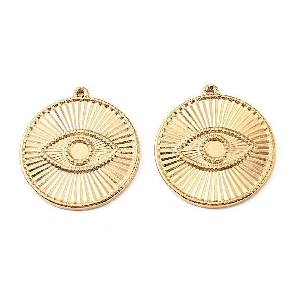 

PandaHall Vacuum Plating 304 Stainless Steel Pendant Cabochon Settings, Flat Round Links with Eye, Golden, Tray: 4.5mm, 33x30x2.5mm, Hole...