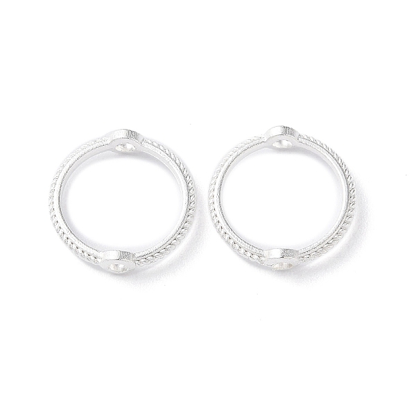 

PandaHall Alloy Bead Frames, Ring, Silver, 13x3mm, Hole: 1.6mm Alloy Ring