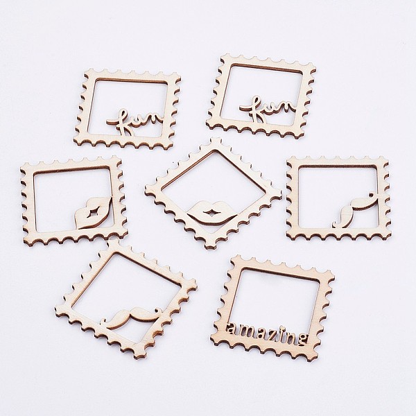 

PandaHall Laser Cut Wood Shapes, Unfinished Wooden Embellishments, Wooden Linking Rings, Rhombus, Blanched Almond, 77x77x3mm Wood Rhombus..., Orange
