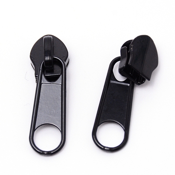 

PandaHall Zinc Alloy Zipper Slider, Garment Accessories, Oval, Cadmium Free & Lead Free, Electrophoresis Black, 3.4x1x0.9cm Alloy