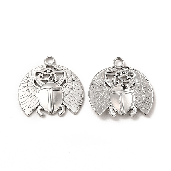 

PandaHall 304 Stainless Steel Pendants, Beetle Charm, Stainless Steel Color, 25.5x25.5x2mm, Hole: 3mm 304 Stainless Steel Beetle