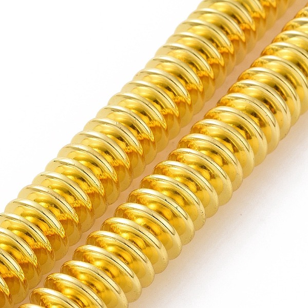 

PandaHall Electroplated Non-magnetic Synthetic Hematite Beads Strands, Disc, Golden Plated, 12x3mm, Hole: 1.6mm, about 111pcs/strand, 14.80...