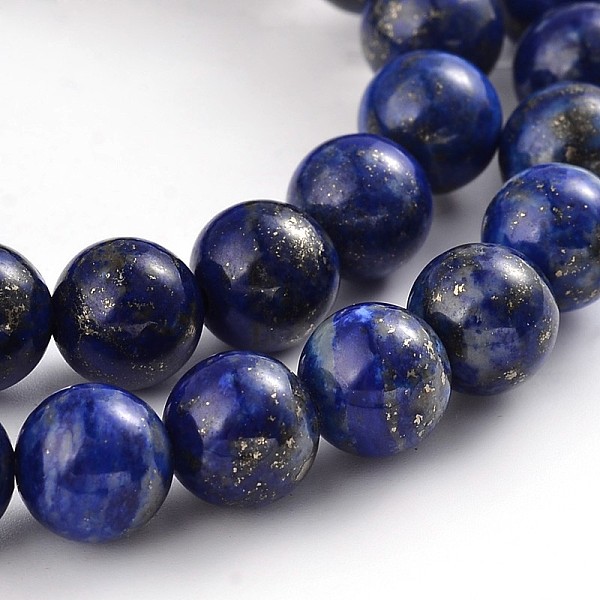 

PandaHall Natural Lapis Lazuli Round Bead Strands, Dyed, 8mm, Hole: 1mm, about 49pcs/strand, 15.5 inch Lapis Lazuli Round