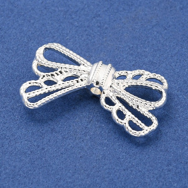 

PandaHall Rack Plating Alloy Beads, Bowknot, Silver, 15.5x24.5x5mm, Hole: 1.8mm Alloy Bowknot