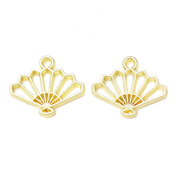

PandaHall Rack Plating Alloy Fan Open Back Bezel Charms, For DIY UV Resin, Epoxy Resin, Pressed Flower Jewelry, Cadmium Free & Nickel Free &...