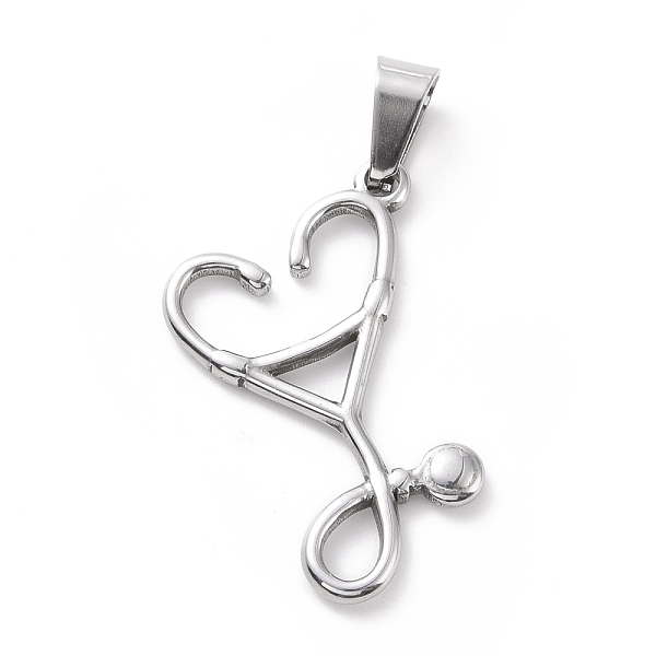 

PandaHall 304 Stainless Steel Pendants, Echometer, Stainless Steel Color, 27x23.5x2mm, Hole: 3.5x7.5mm 304 Stainless Steel Others