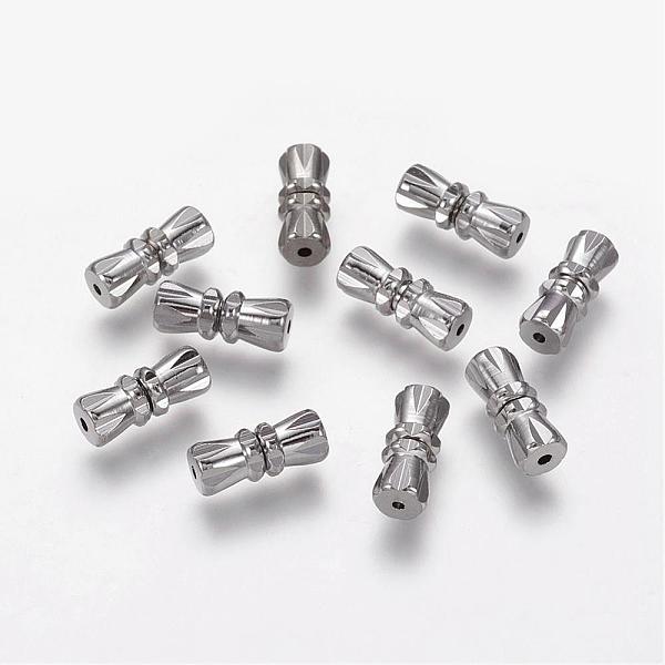 

PandaHall Brass Screw Clasps, Perfect Ending for Your Jewelry, Platinum, 10~11x4.5mm, Hole: 1~1.2mm Brass