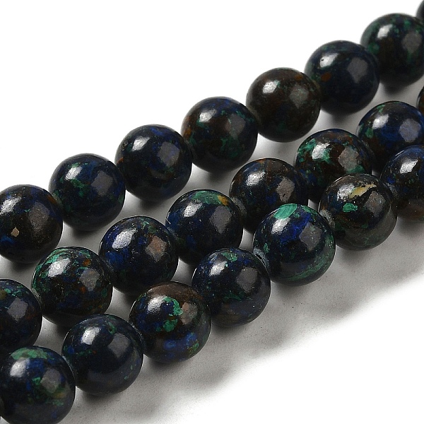 

PandaHall Natural Chalcopyrite Beads Strands, Round, 8mm, Hole: 1.2mm, about 51pcs/strand, 15.94''(40.5cm) Chalcopyrite Round