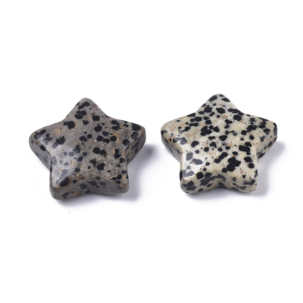 

PandaHall Natural Dalmatian Jasper Star Shaped Worry Stones, Pocket Stone for Witchcraft Meditation Balancing, 30x31x10mm Dalmatian Jasper...