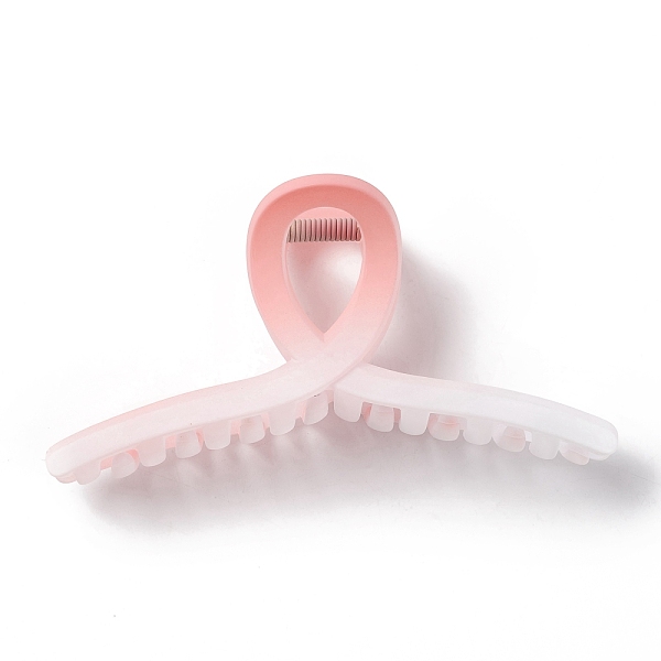 

PandaHall Plastic Claw Hair Clips, with Iron Findings, Hair Accessories for Girls, Light Coral, 56x110x40.5mm Plastic