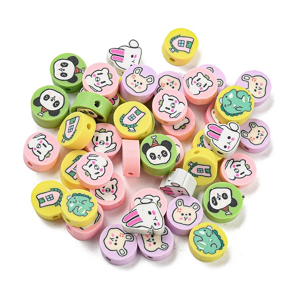 

PandaHall Handmade Polymer Clay Beads, Mixed Animal, Mixed Color, 9.5x4mm, Hole: 1.6mm Polymer Clay Mixed Shapes Multicolor