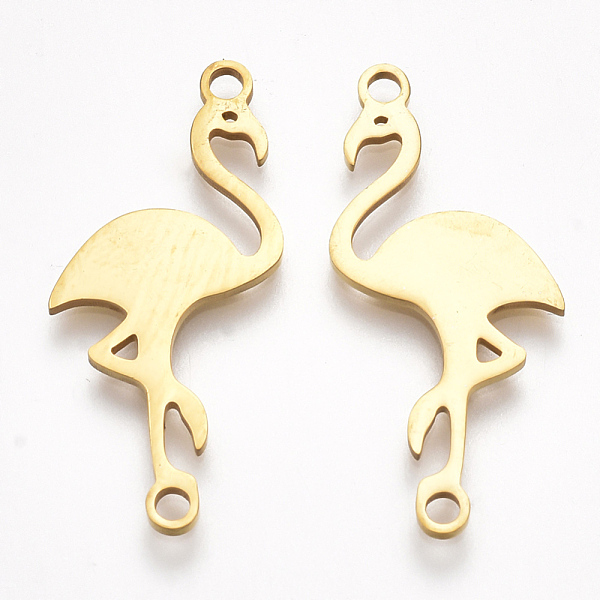 

PandaHall 201 Stainless Steel Links connectors, Laser Cut Links, Flamingo Shape, Golden, 28.5x13x1mm, Hole: 1.5mm 201 Stainless Steel Other...