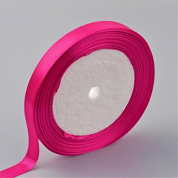 

PandaHall Single Face Satin Ribbon, Polyester Ribbon, Hot Pink, 1/4 inch(6mm), about 25yards/roll(22.86m/roll), 10rolls/group...