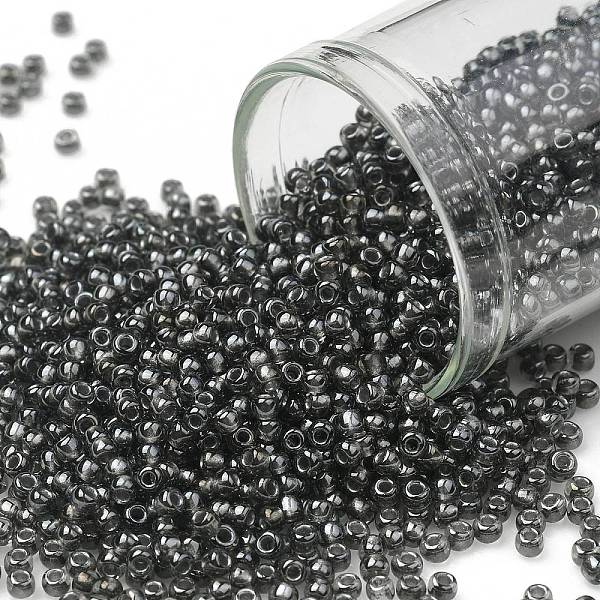 

PandaHall TOHO Round Seed Beads, Japanese Seed Beads, (282) Inside Color Charcoal, 11/0, 2.2mm, Hole: 0.8mm, about 1110pcs/10g Glass Black