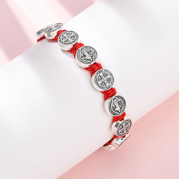 Bracciale intrecciato in corda di nylon da donna