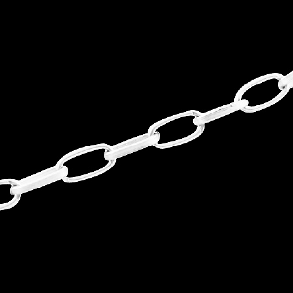 

PandaHall Iron Paperclip Chains, Flat Oval, Drawn Elongated Cable Chains, Unwelded, with Spool, Silver, 10x5x1.5mm, about 164.04 Feet...