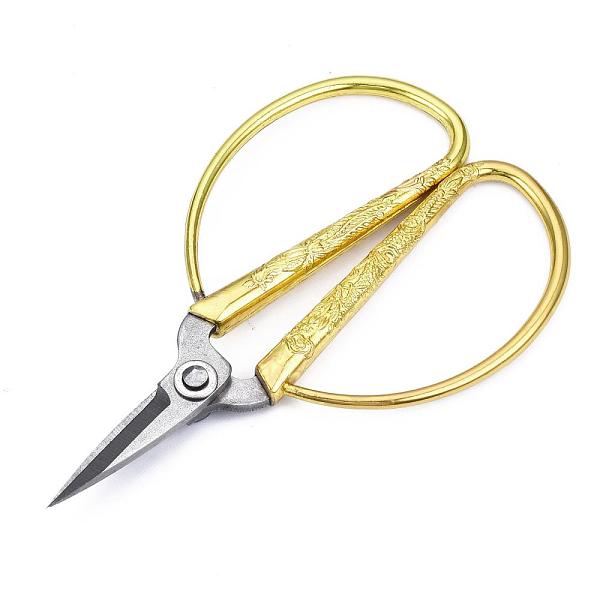 

PandaHall Iron Scissors, Golden, 85x55x6mm Iron
