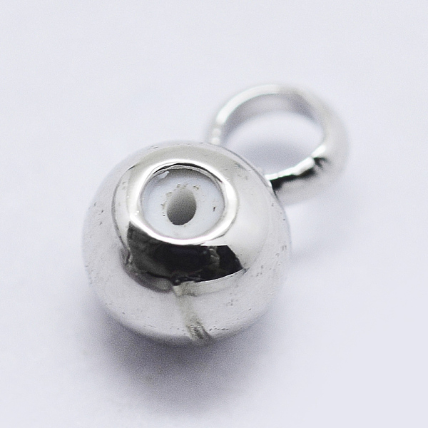 

PandaHall Brass Tube Bails, Loop Bails, with Rubber, Rondelle, Bail Beads, Slider Stopper Beads, Platinum, 4.5x3x2.5mm, Hole: 1mm Brass...