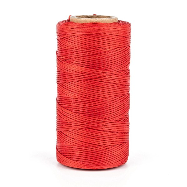 

PandaHall Flat Waxed Polyester Cords, Red, 1x0.3mm, about 284.33 yards(260m)/roll Waxed Polyester Cord Flat Red