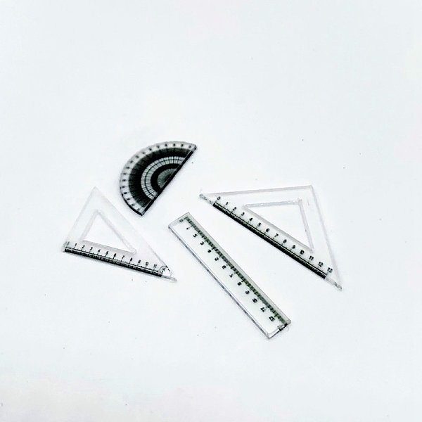 Mini Plastic Ruler & Protractors
