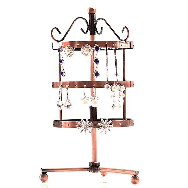 Iron Rotating 3-Tier Earring Display Stand