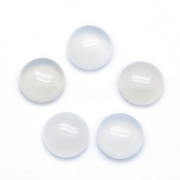 

PandaHall Natural Agate Cabochons, Half Round, 10x4~5mm Natural Agate Half Round