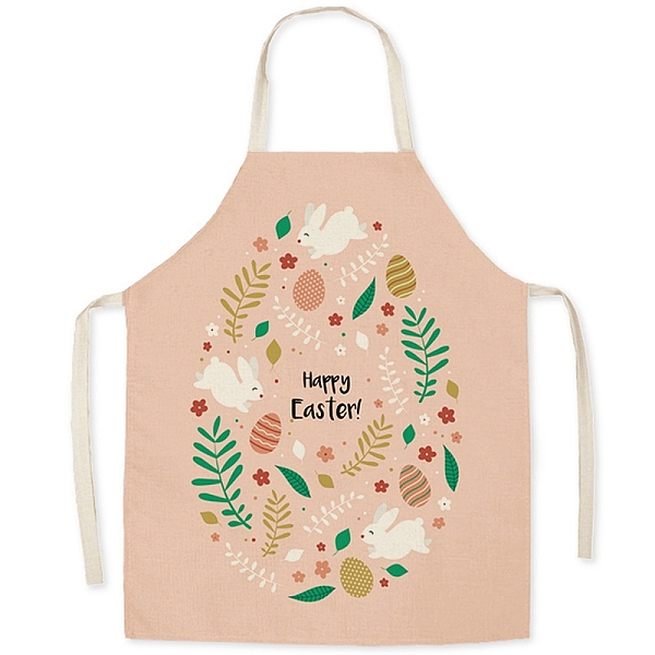 

PandaHall Cute Easter Egg Pattern Polyester Sleeveless Apron, with Double Shoulder Belt, for Household Cleaning Cooking, Dark Salmon...