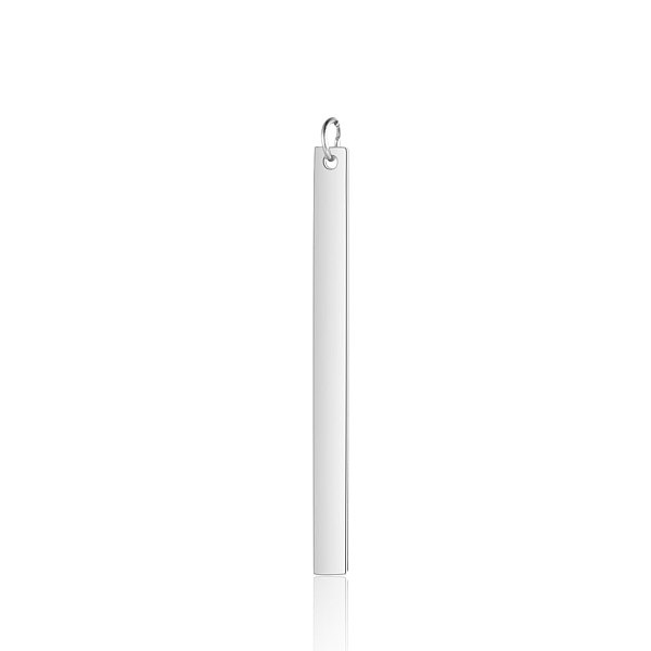 

PandaHall 201 Stainless Steel Pendants, Rectangle, Stamping Blank Tag, Stainless Steel Color, 49.5x4x1.5mm, Hole: 3.5mm 201 Stainless Steel...