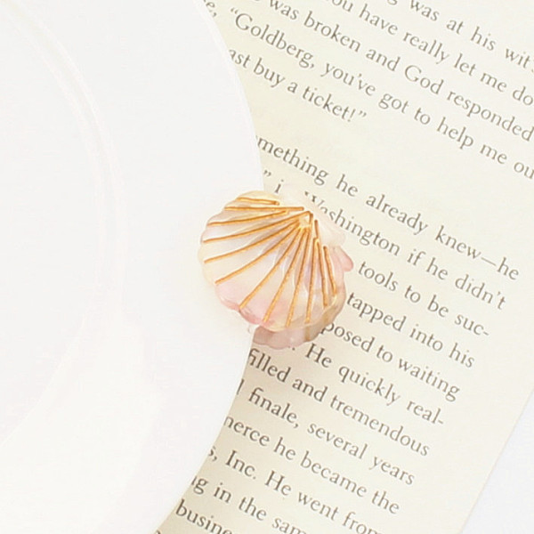 

PandaHall Cellulose Acetate(Resin) Shell Shape Hair Claw Clips, Small Tortoise Shell Hair Clip for Girls Women, Lavender Blush, 23.5x26x19mm...